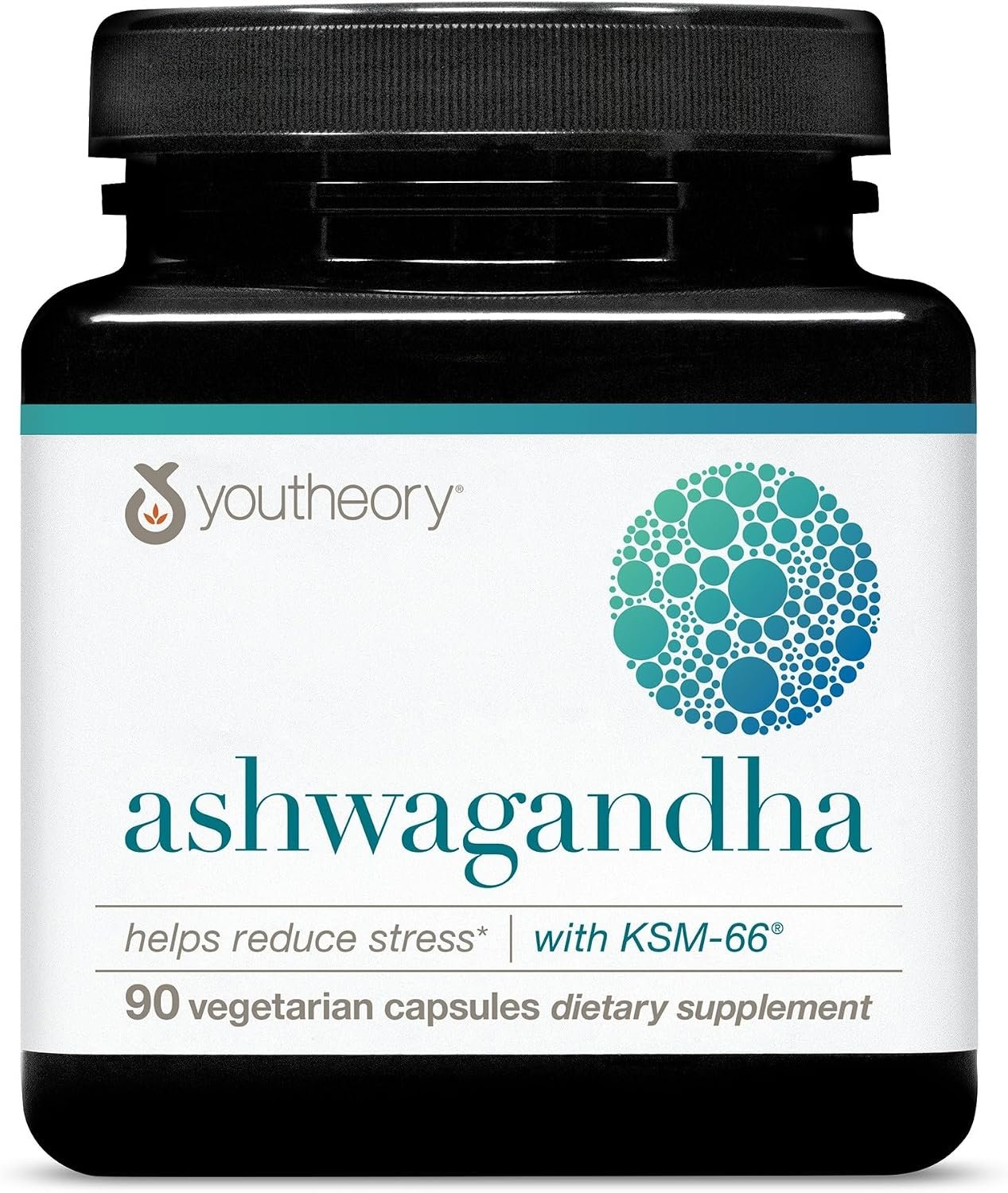 Youtheory Ashwagandha – with Organic KSM-66 Ashwagandha – Herbal Blend to Support Stress Relief & Energy Levels* – Helps Support Mood* – 1,000 mg – 90 Vegetarian Capsules (45-Day Supply)