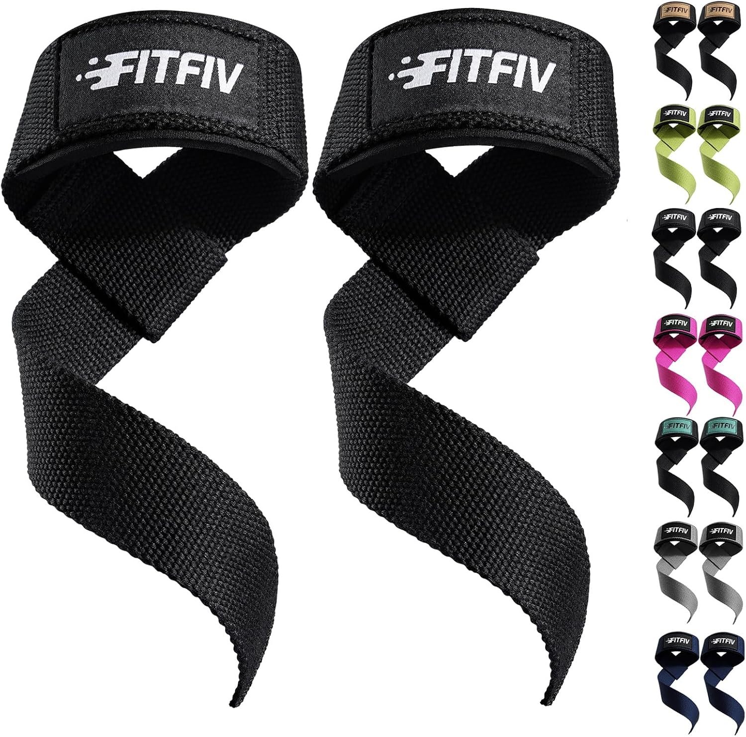 Lifting Straps for Weightlifting, Lifting Wrist Straps for Gym Strength Training, Neoprene-padded Wrist Cushion – Men & Women