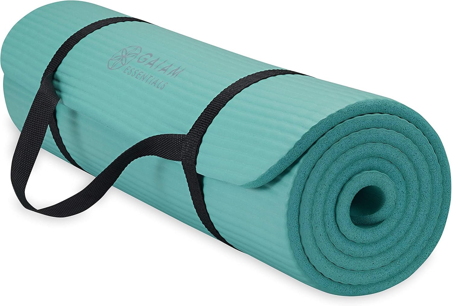 Gaiam Thick Yoga Mat with Easy-Cinch Carrying Strap