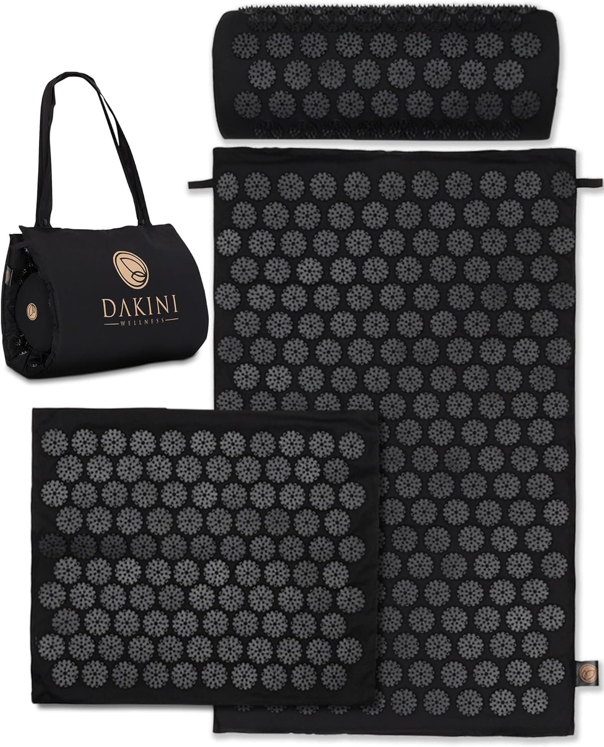 Acupressure Mat & Pillow Set with Mini Pad – Full Body Pain Relief | Mini pad for targeted relief on feet, hands and hard-to-reach areas