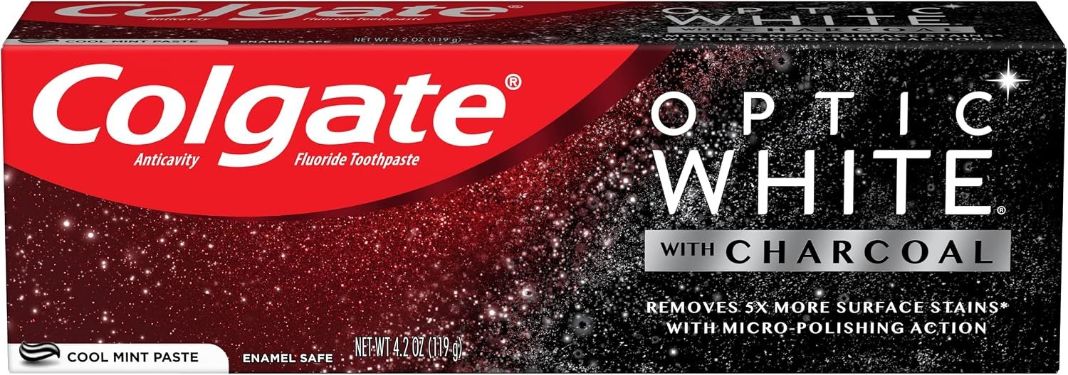 Colgate, Toothpaste with Charcoal Cool Mint Paste, 4.2 Ounce