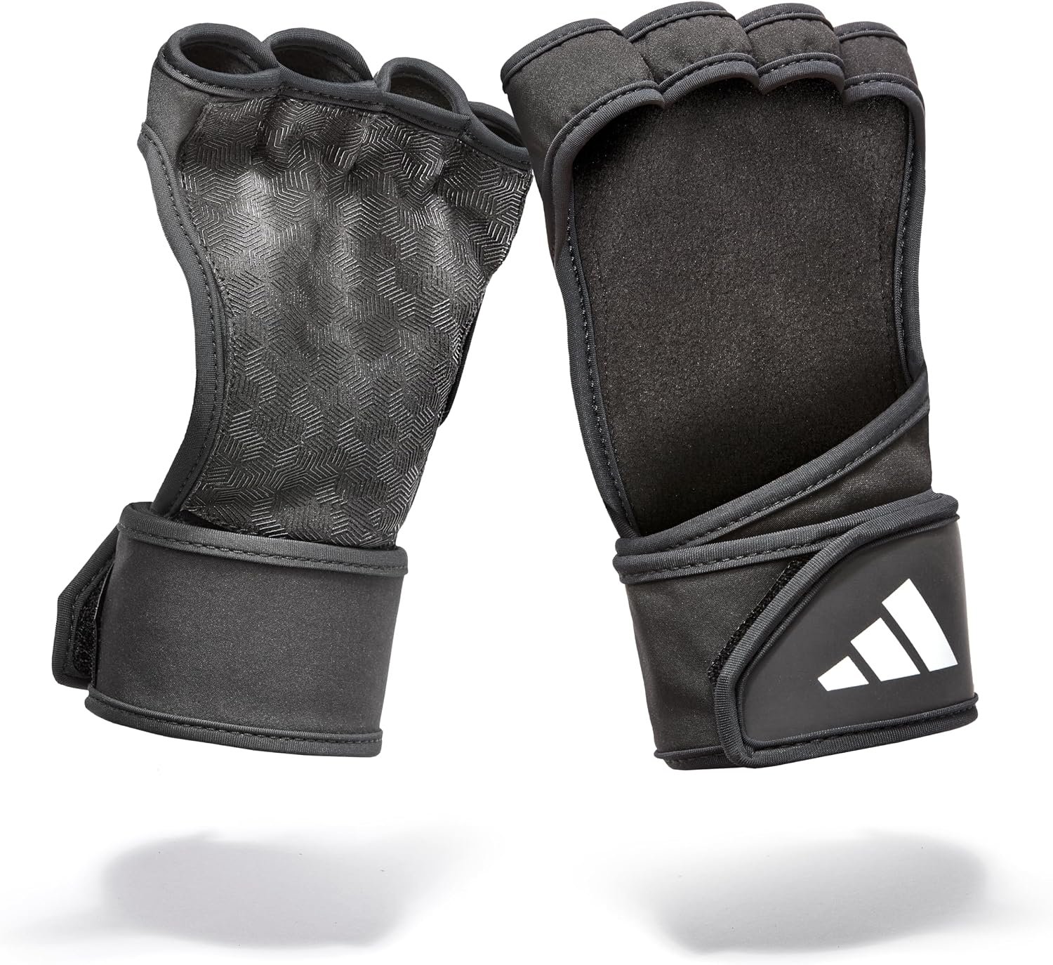 adidas Open-Back Training & Weightlifting Gloves, Fingerless Workout Gloves